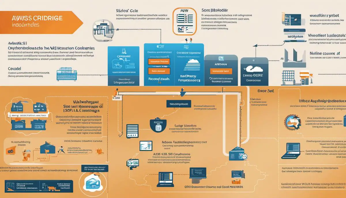 A diagram representing the various industries that utilize AWS CLI EventBridge and the potential advantages it offers.