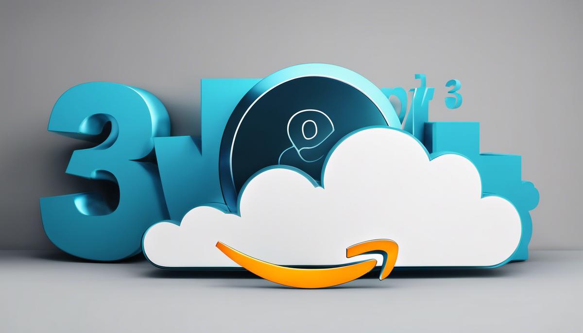 Image of an Amazon S3 logo, depicting a cloud with an 'S3' symbol inside