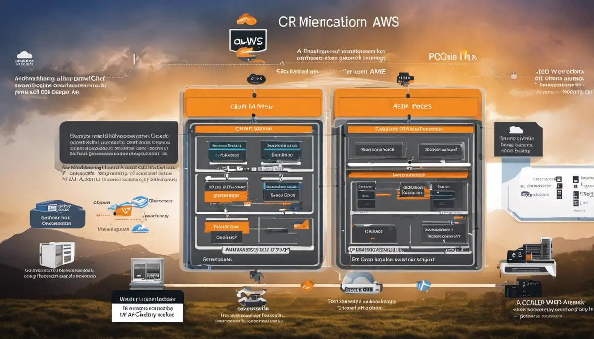 A diagram showing the installation process of AWS CLI on Alpine Linux.