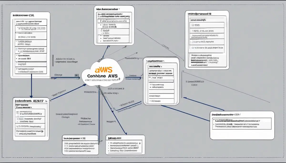 Diagram depicting the process of configuring AWS ECR for a pull through cache