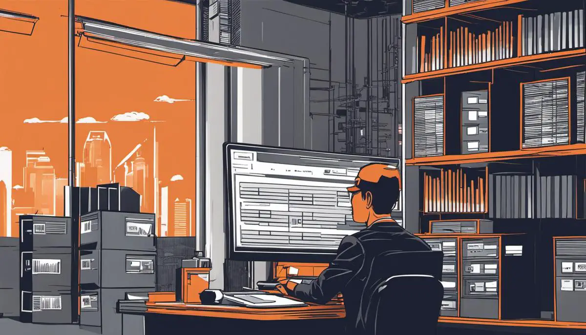 Illustration of a person managing EBS volumes using AWS CLI